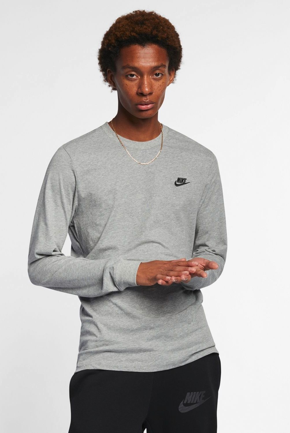 NIKE - Polera Manga Larga Regular Fit Hombre Nike