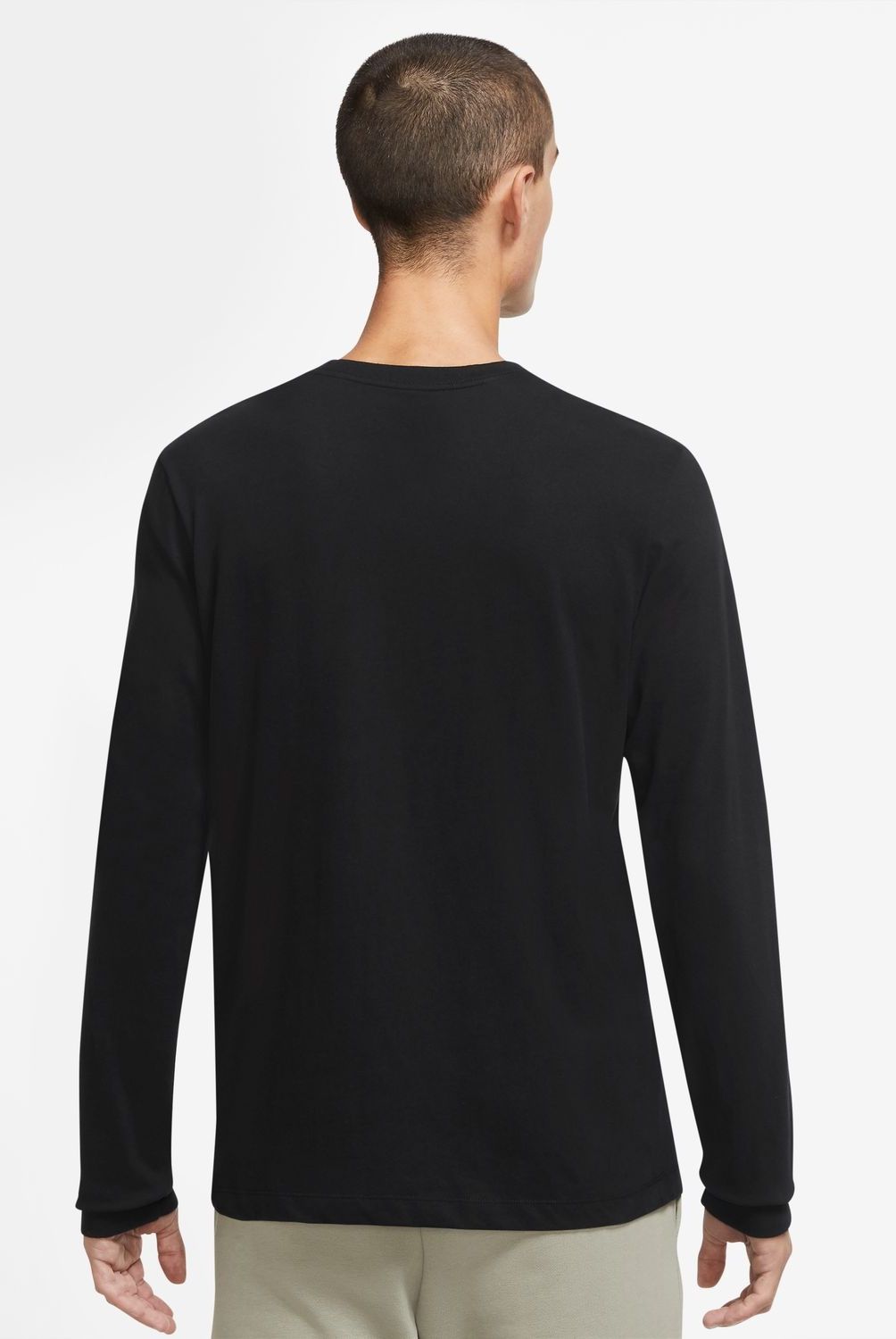 NIKE - Polera manga larga fitness hombre