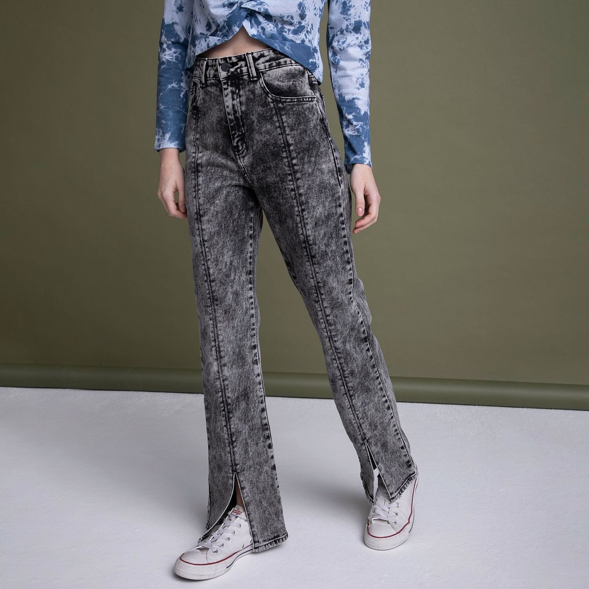RUPHA - Rupha Jeans Flare Fatima Tiro Alto Mujer