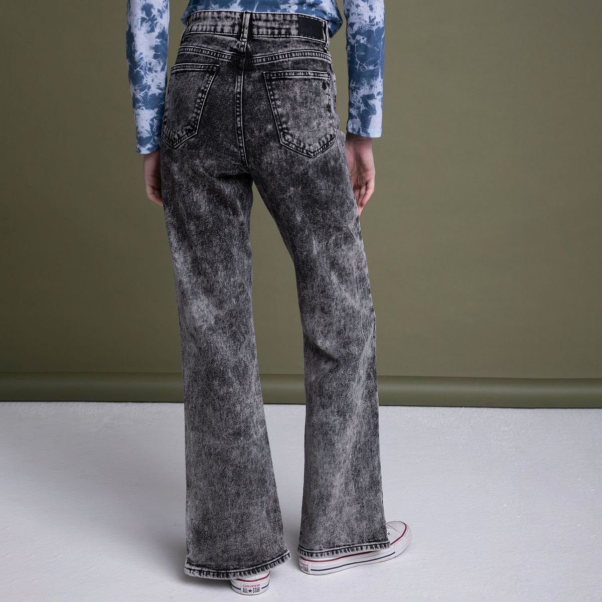 RUPHA - Rupha Jeans Flare Fatima Tiro Alto Mujer