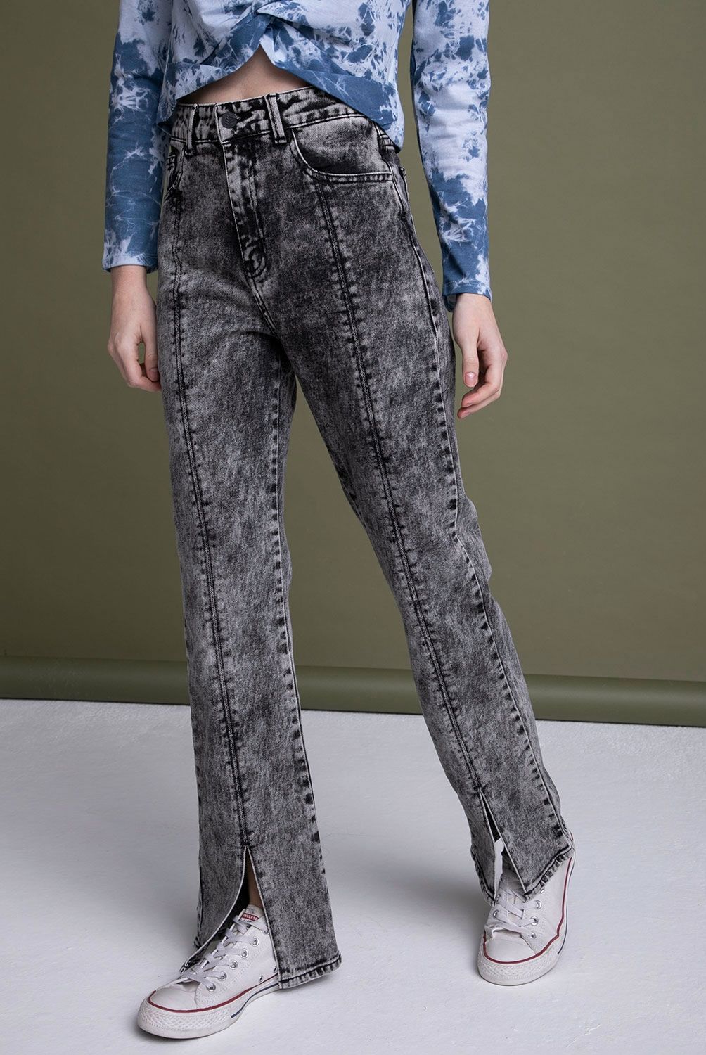 RUPHA - Rupha Jeans Flare Fatima Tiro Alto Mujer