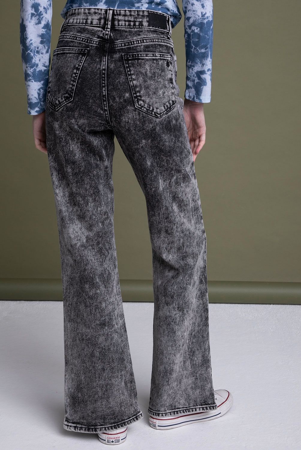 RUPHA - Rupha Jeans Flare Fatima Tiro Alto Mujer