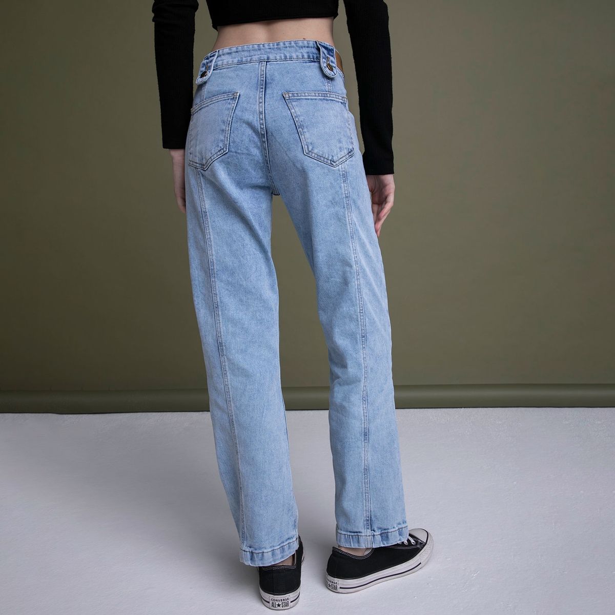 RUPHA - Rupha Jeans Straight Mari Tiro Medio Mujer