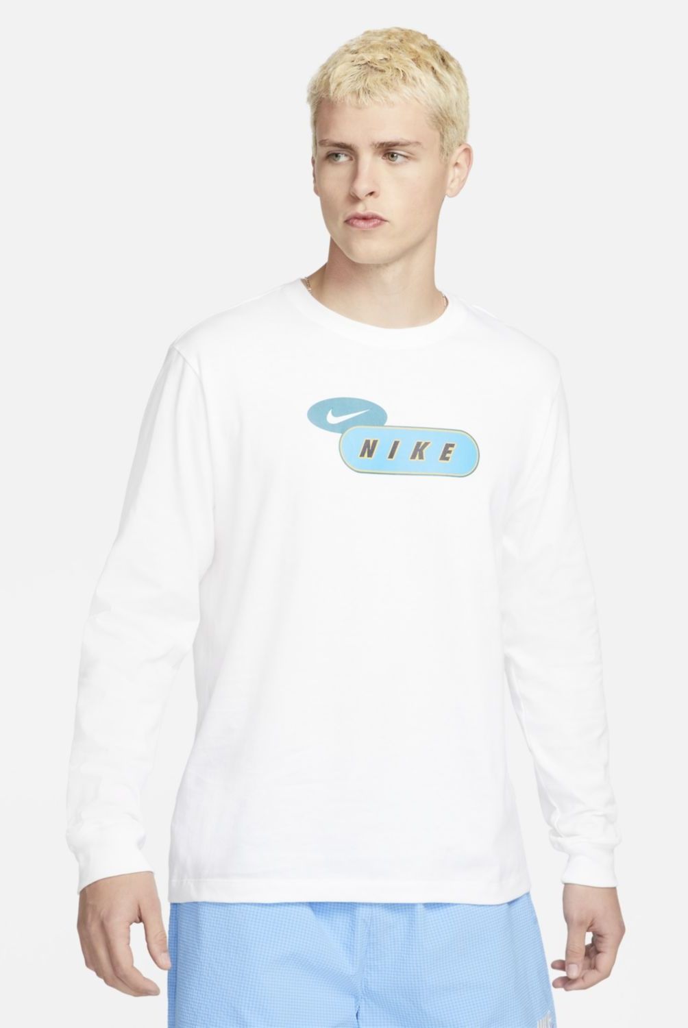 NIKE - Nike Poleras Manga Larga Algodón Hombre
