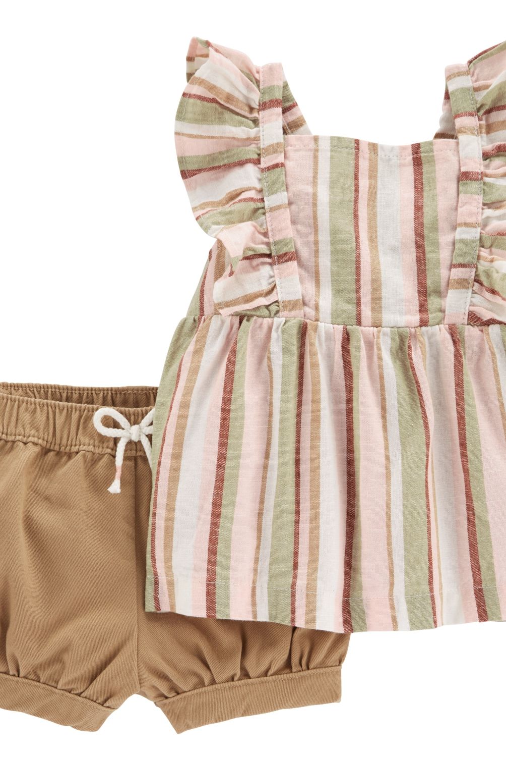 CARTER'S - Conjunto 2 piezas Blusa y Short Bombacho Bebé Niña Carter's