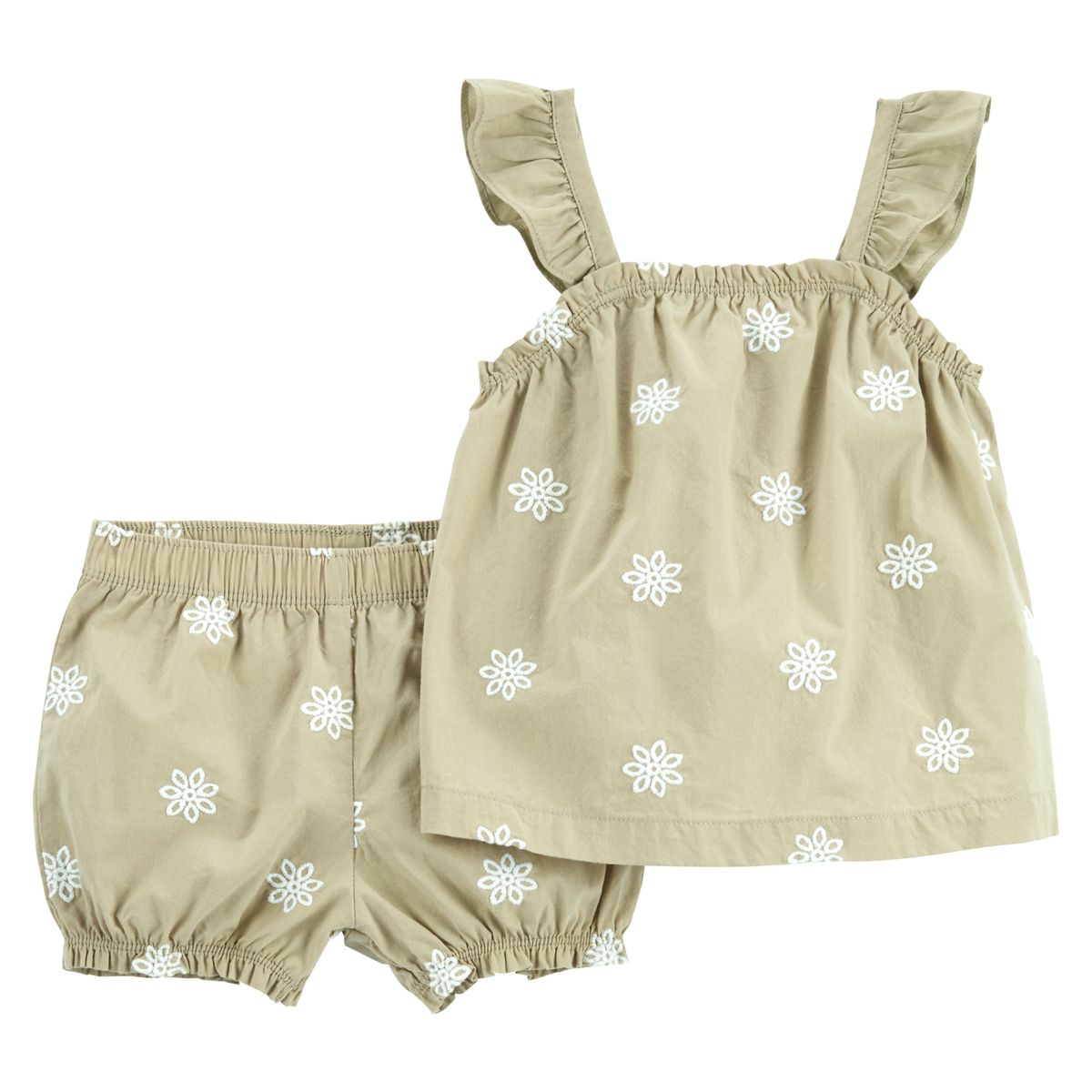 CARTER'S - Conjunto 2 piezas Blusa y Short Bombacho Bebé Niña Carter's
