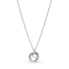 PANDORA - Collar Con Pendiente Círculos Entre