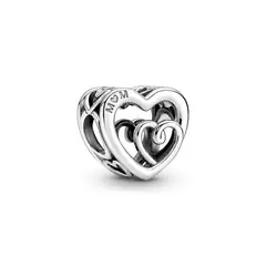 PANDORA - Dije Corazones Entrelazados De Plata Mujer