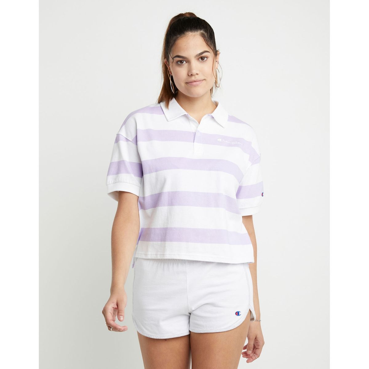 CHAMPION - Polera Manga Corta Algodón Mujer Champion