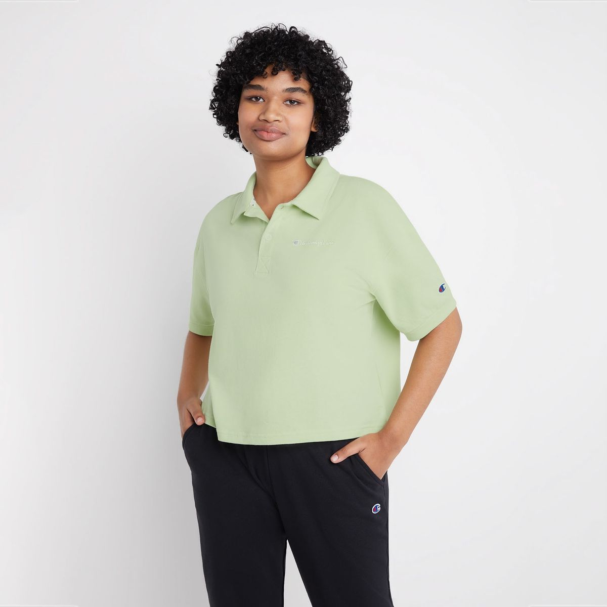 CHAMPION - Polera Manga Corta Algodón Mujer Champion