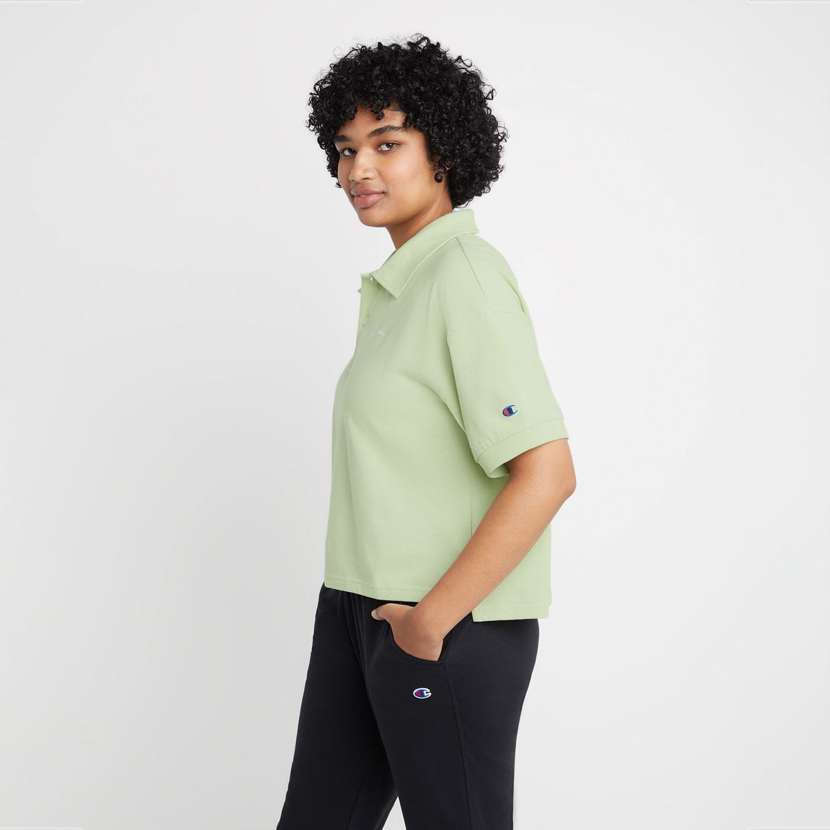 CHAMPION - Polera Manga Corta Algodón Mujer Champion