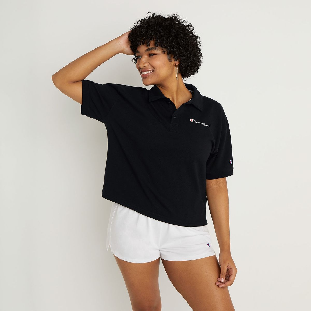 CHAMPION - Polera Manga Corta Algodón Mujer Champion