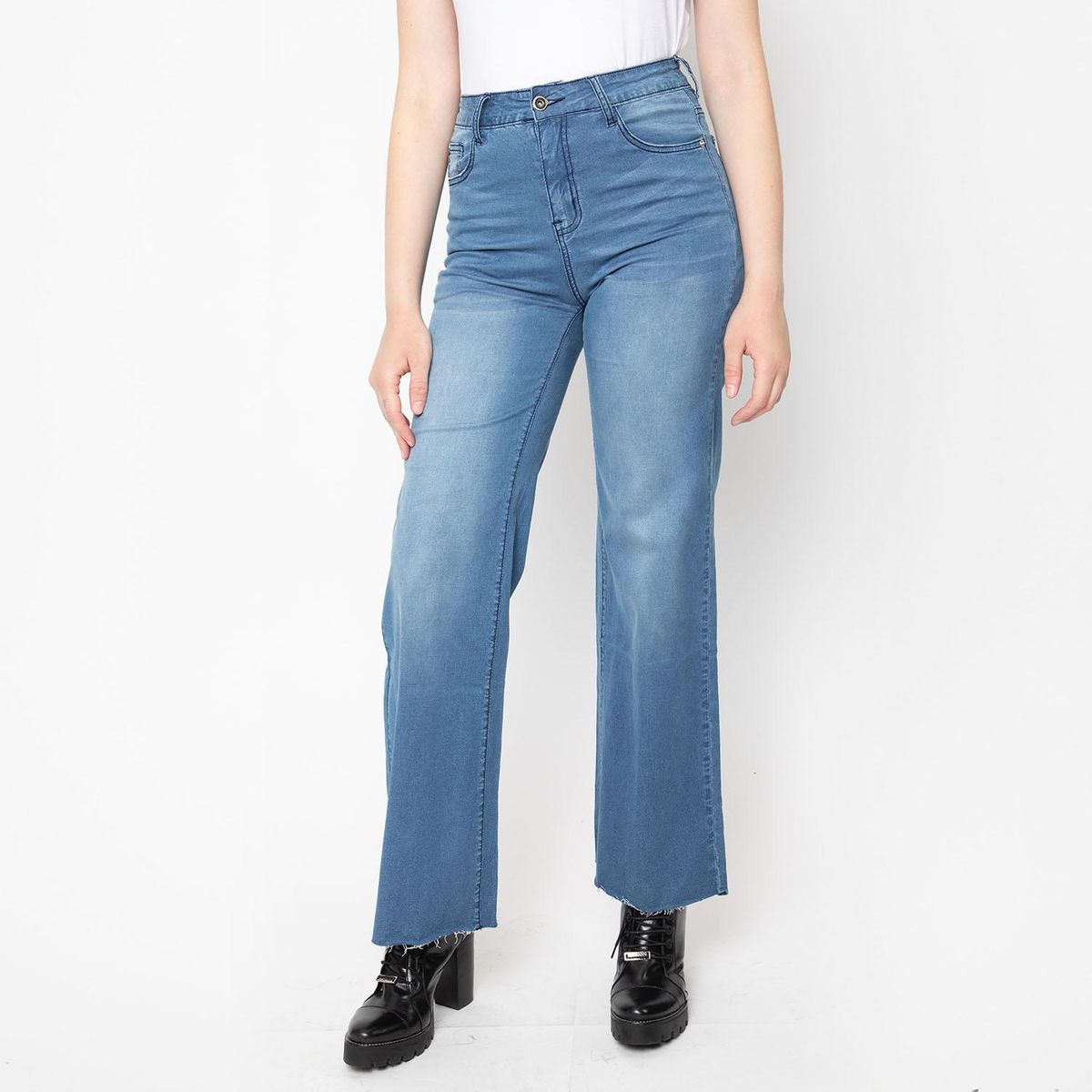 ELLUS - Ellus Jeans Wide Leg Tiro Alto Mujer