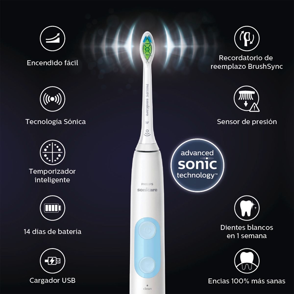 SONICARE - Cepillo Eléctrico Sonicare Protective Clean 5100 Hx6859/29