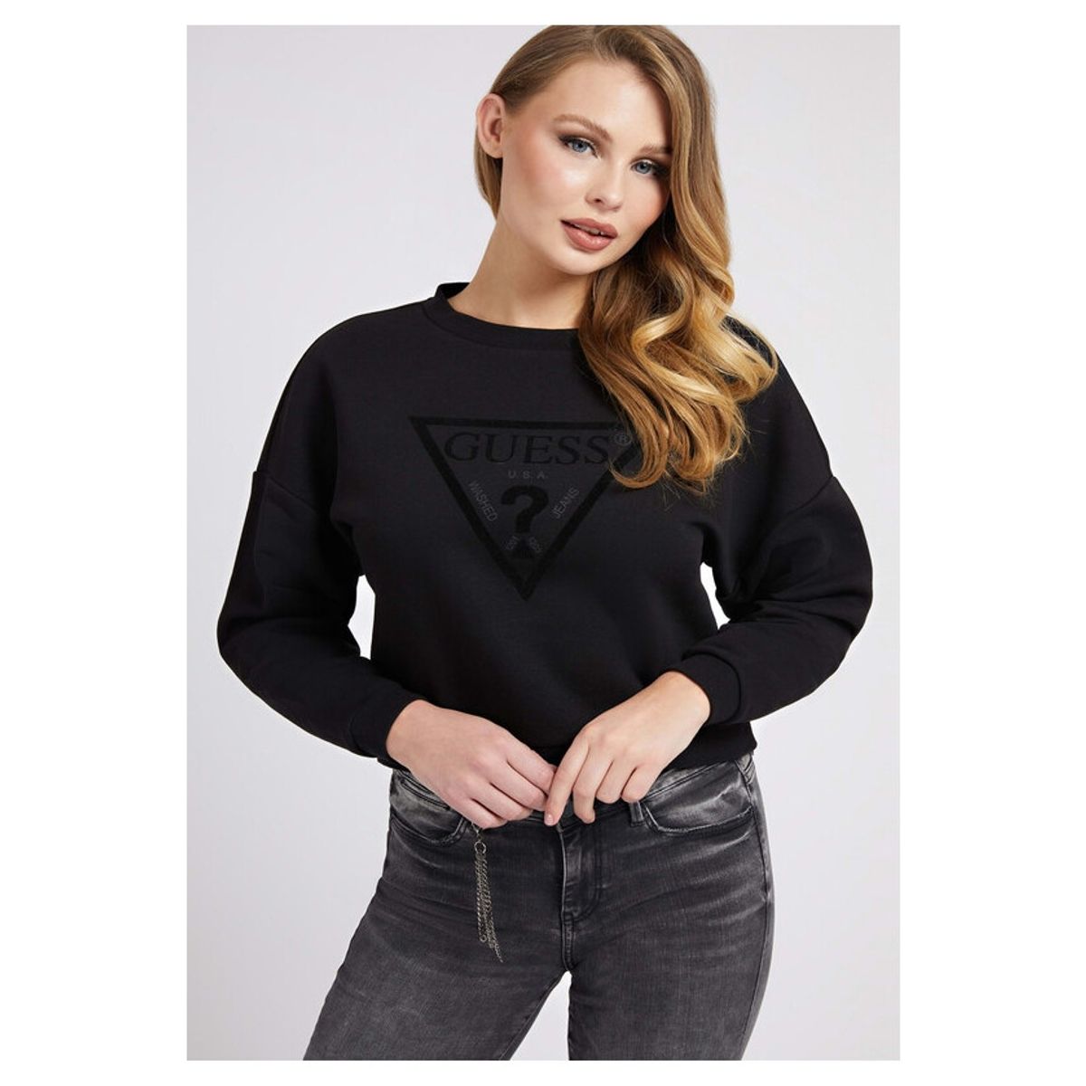 GUESS - Poleron Juliane Sweatshirt Jblk