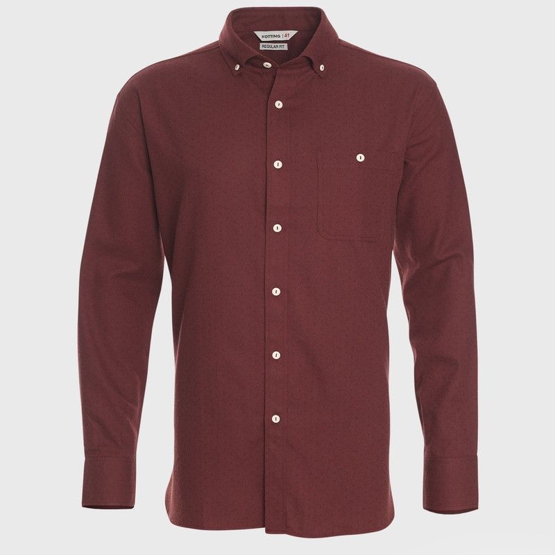 KOTTING - Camisa Manga Larga Franela Regular Fit Estampada