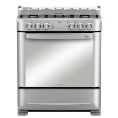 MABE - Cocina 5 Quemadores Horno De 84.8 Lt Con Grill Gas Licuado Andes7650Fx1