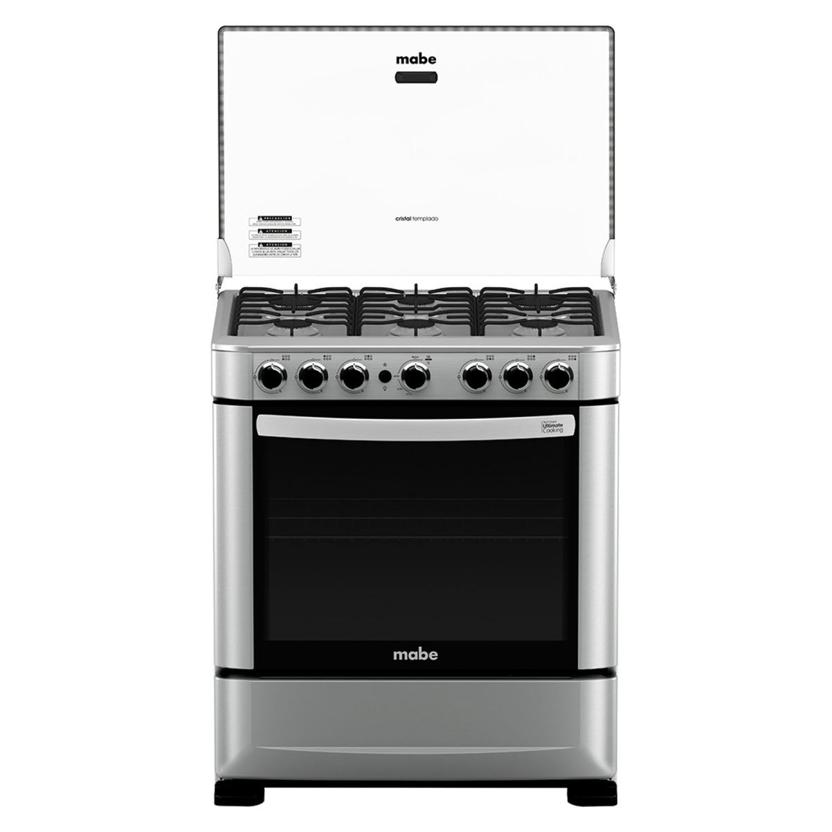 MABE - Cocina 6 Quemadores Horno De 101 Lt Gas Licuado Andes7620Ag0 Mabe