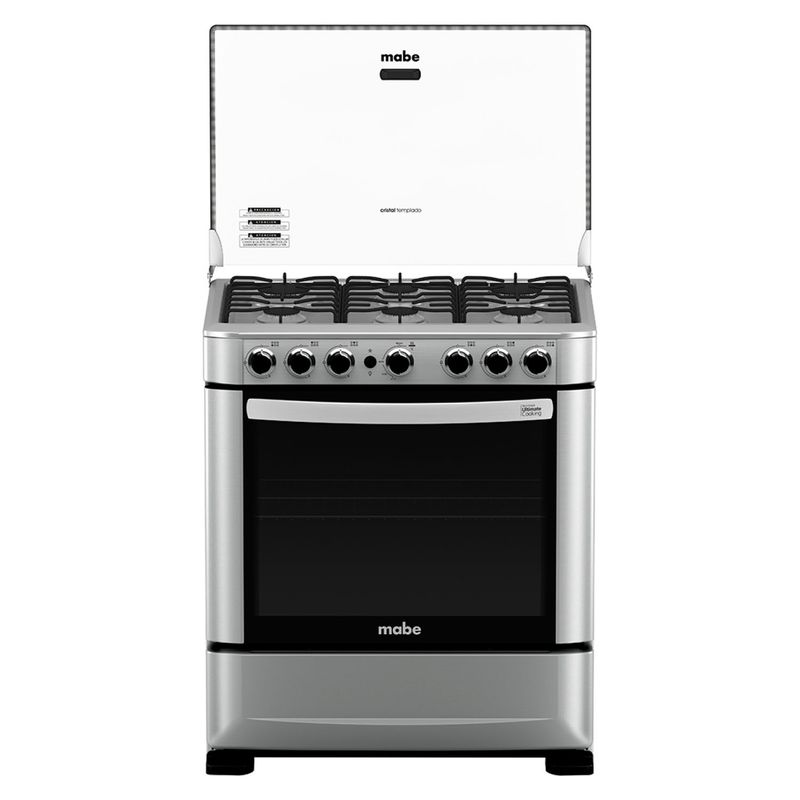 MABE - Cocina 6 Quemadores Horno De 101 Lt Gas Licuado Andes7620Ag0 Mabe