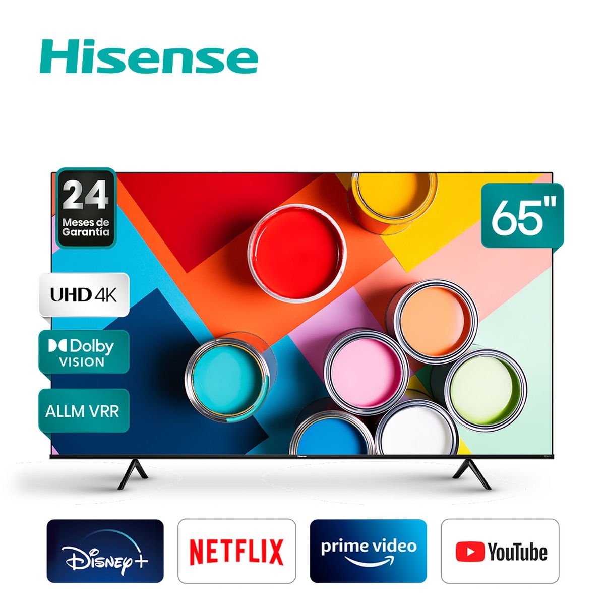 HISENSE - LED Smart TV 65" 65A6H 4K HDR Hisense
