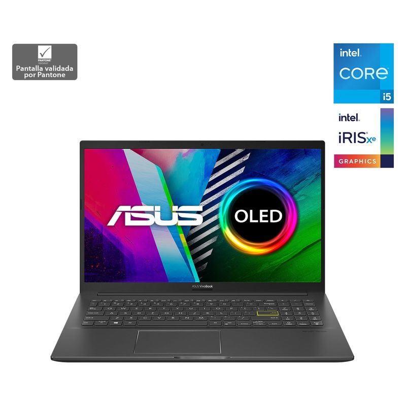 ASUS - Notebook Asus15 OLED K513EA-L12336W Intel Core i5 Intel Iris Xe 8GB RAM 512GB SSD 15,6" FHD
