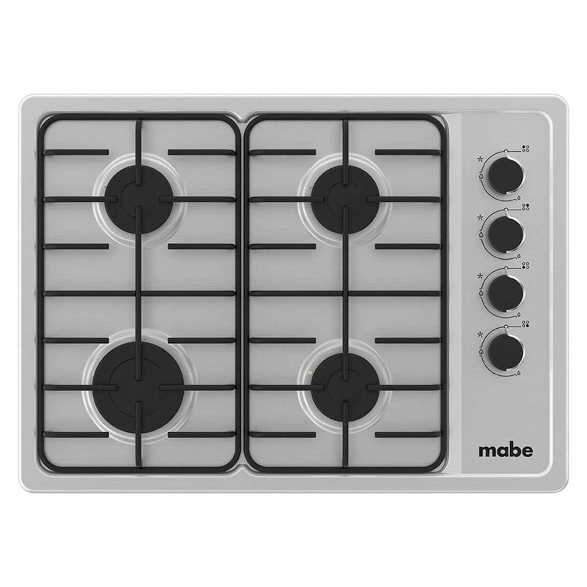 MABE - Cocina De Empotrar A Gas 60Cm Acero Inoxidable - Cmg6044Sd-1Cl Mabe