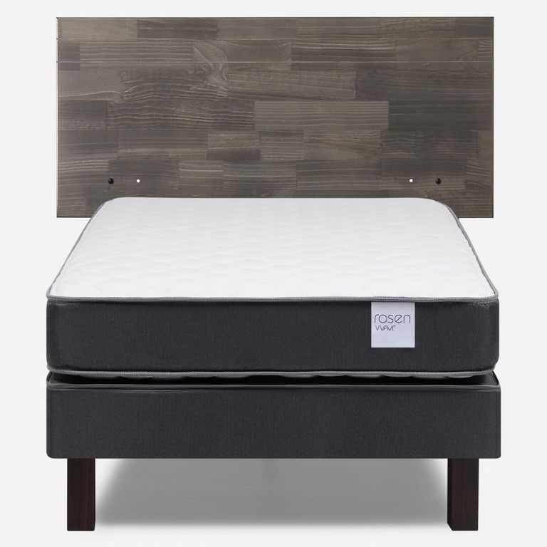 ROSEN Cama Europea Wave 1 Plaza x 1.90 mt + Respaldo