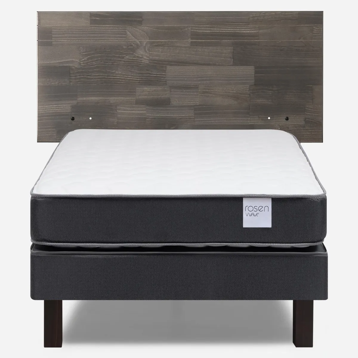 ROSEN - Cama Europea 1.5 Plaza Wave + Respaldo Tabor G Rosen