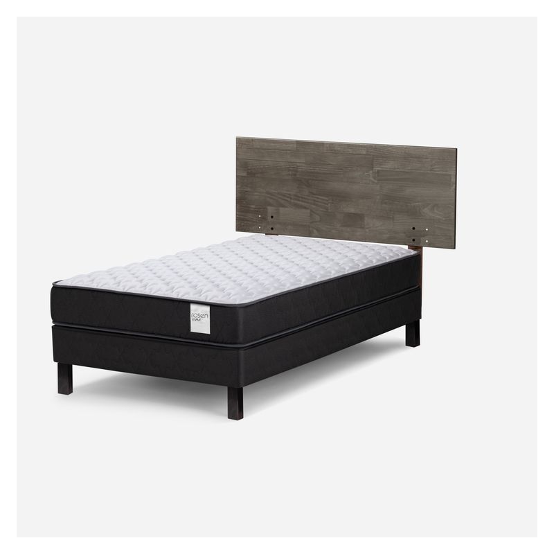 ROSEN - Cama Europea 1.5 Plaza Wave + Respaldo Tabor G Rosen