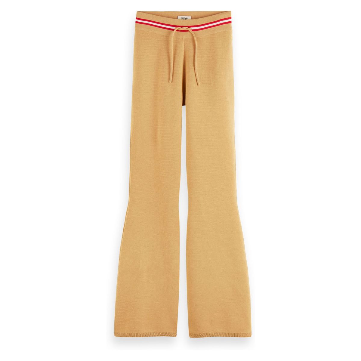 SCOTCHSODA - Jogger Flare Tiro Alto Algodón Mujer Scotchsoda