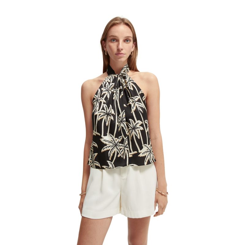 SCOTCH & SODA - Scotch And Soda Top Halter Sin Mangas  Mujer