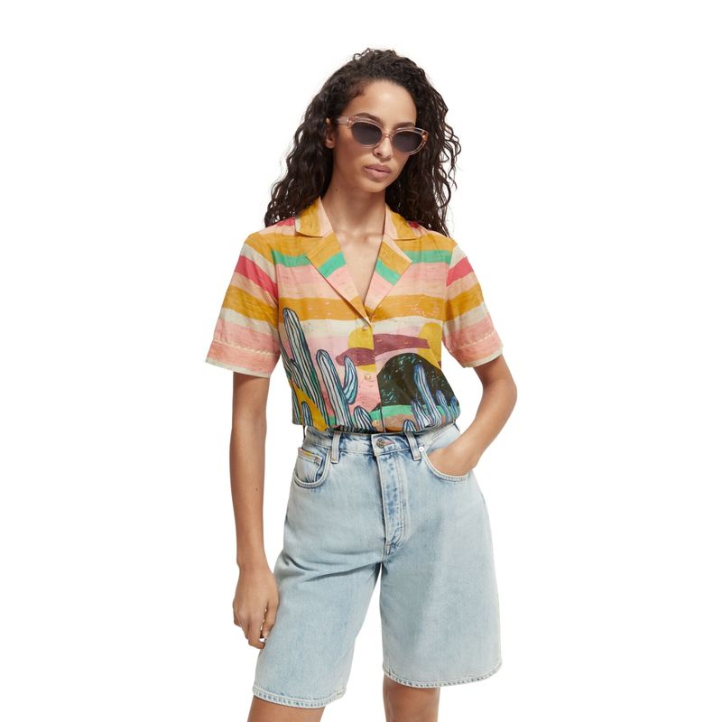SCOTCH AND SODA - Scotch And Soda Blusa Manga Corta Mujer