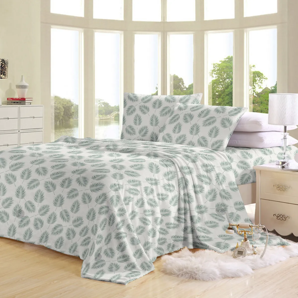 ILLUSIONS - Juego de Sábanas Polar Amarilis Illusions