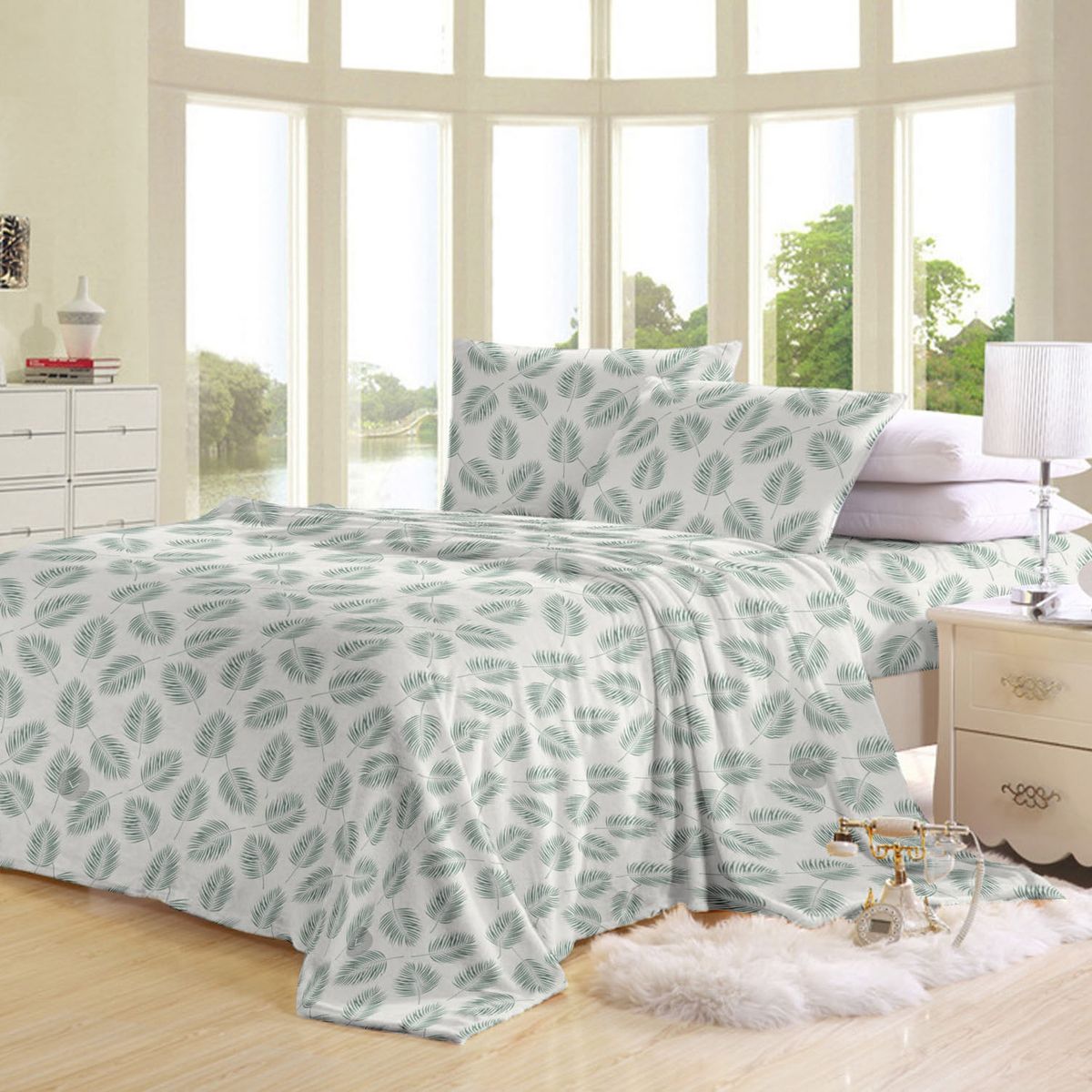 ILLUSIONS - Juego de Sábanas Polar Amarilis Illusions