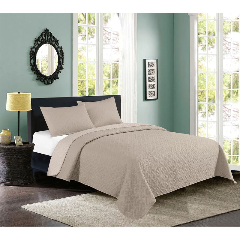 ILLUSIONS - Quilt Bicolor Beige-Brown