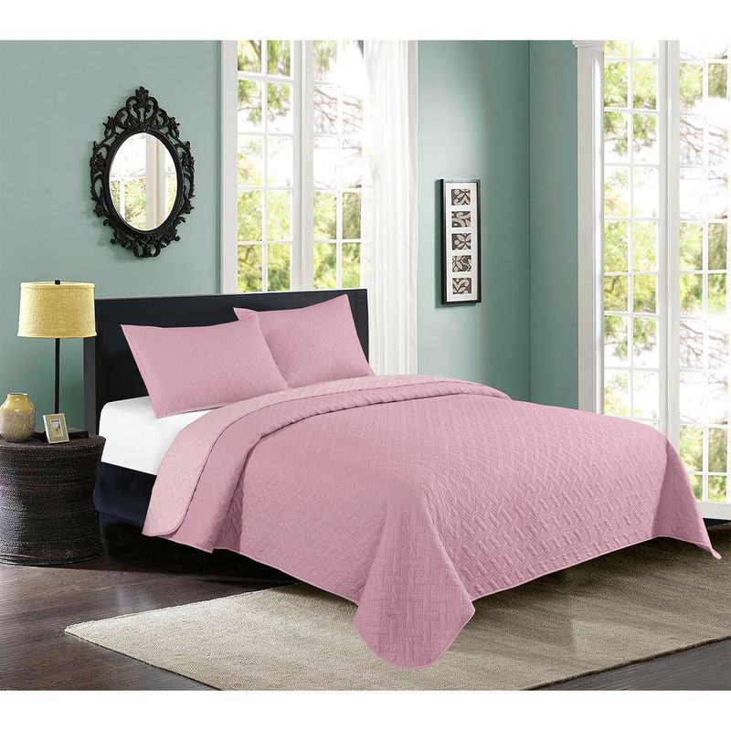 ILLUSIONS - Quilt Bicolor Pink Illusions