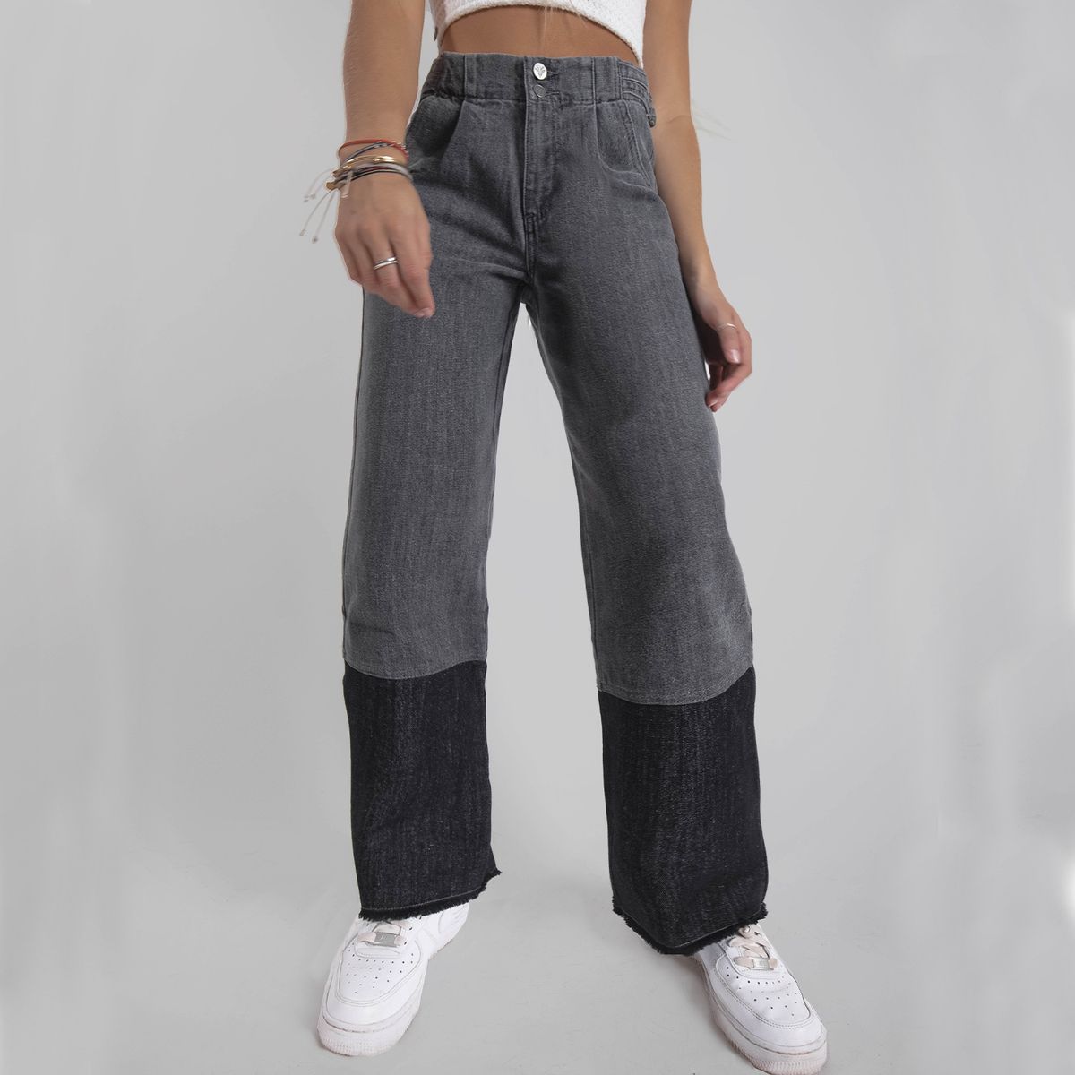 RAINDOOR - Raindoor Jeans Wide Leg Tiro Alto Mujer