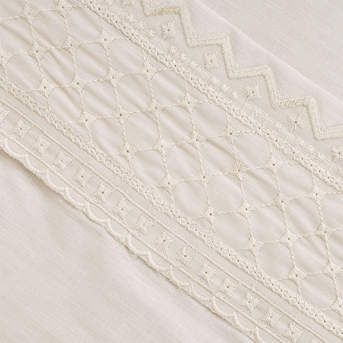 MASHINI - Juego de Sábanas Broderie Bricks Spa Mashini