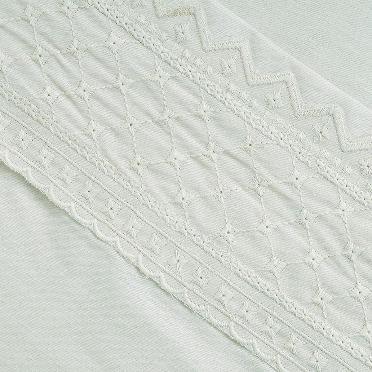 MASHINI - Juego de Sábanas Broderie Bricks Spa Mashini