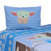 Sábana MF Single Swars Mandalorian Blue