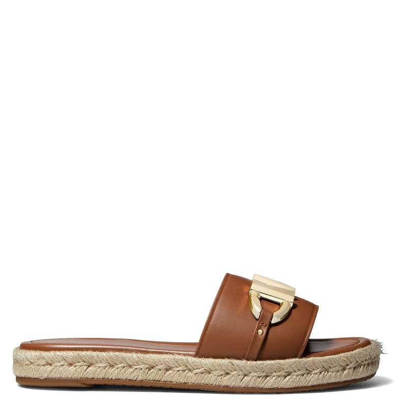 MICHAEL KORS - Michael Kors Sandalia Mujer Cuero Café