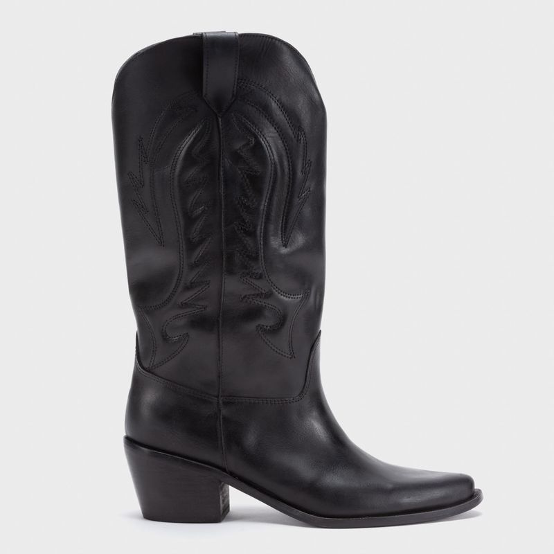 COLMADA - Colmada Bota Mujer Cuero Negro