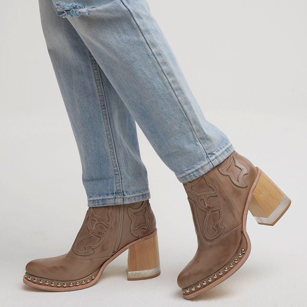 COLMADA - Colmada Botín Mujer Cuero Café