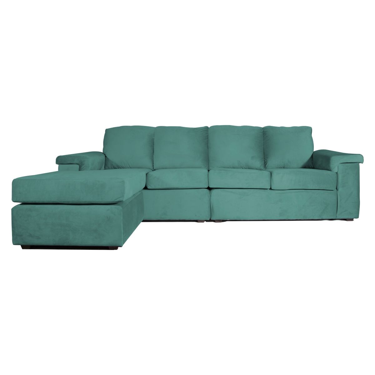 SANENZZO - Sofá Seccional Torino 4 Cuerpos  Felpa Sanenzzo