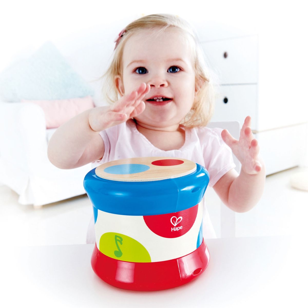 HAPE - Juguete De Madera Tambor De Bebé Hape
