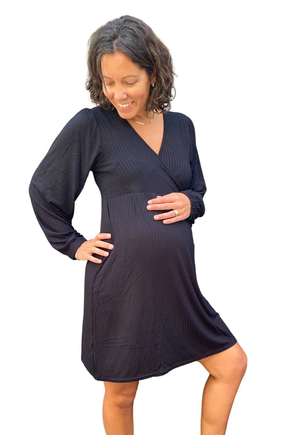 MADREMIA - Vestido Maternal y Lactancia  Gracia Negro