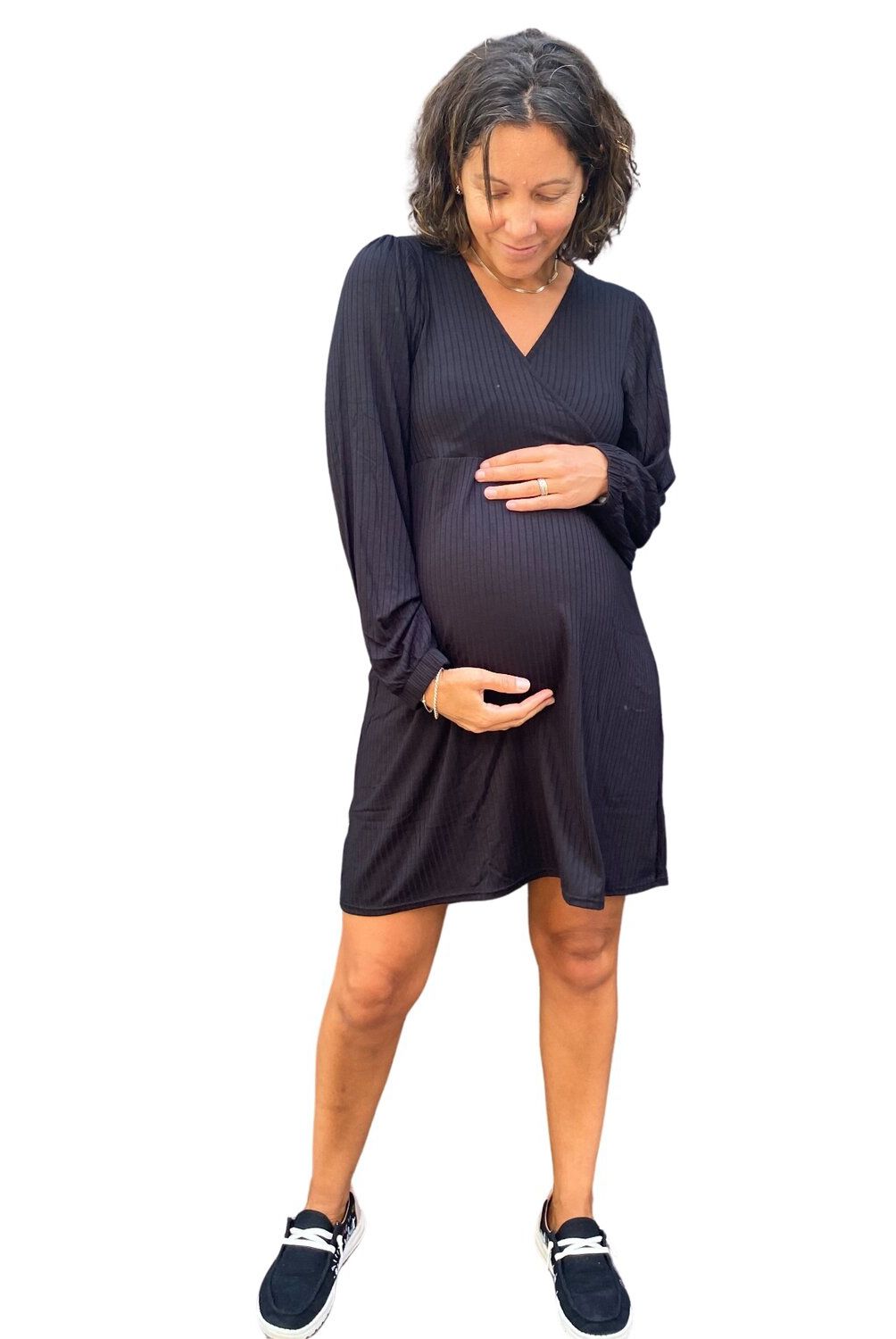 MADREMIA - Vestido Maternal y Lactancia  Gracia Negro