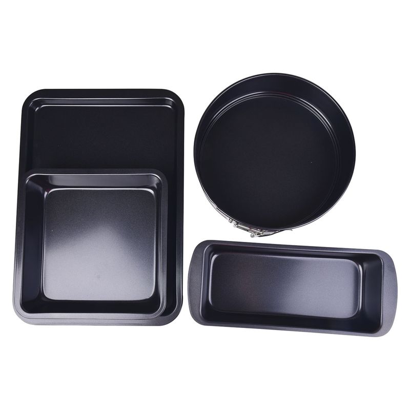 ROICHEN - Set Repostería 4 Piezas Negro Magnolia Roichen