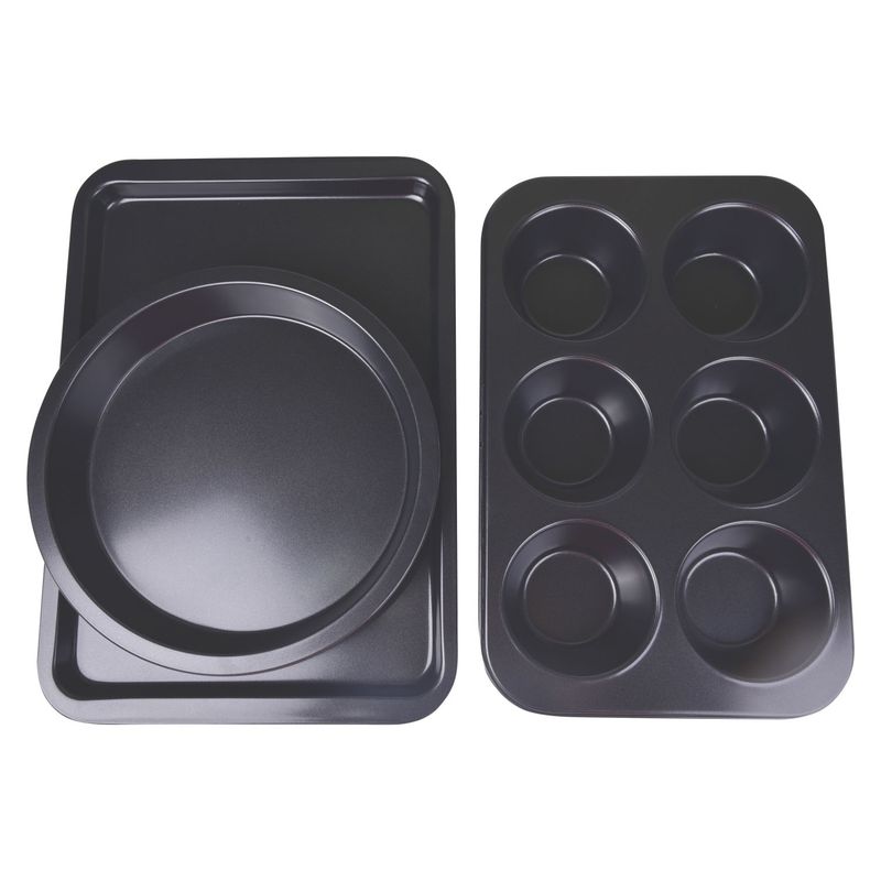 ROICHEN - Set Repostería 3 Piezas Negro Magnolia Roichen
