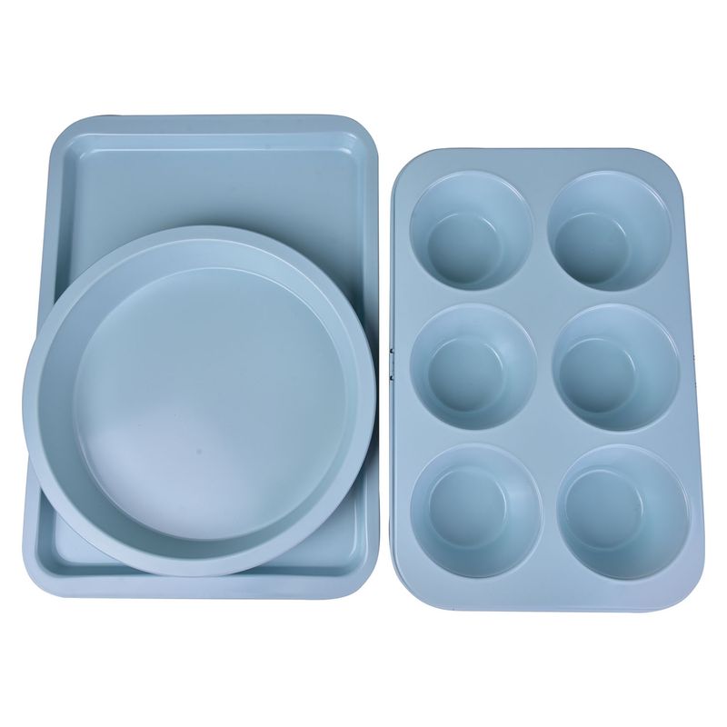 ROICHEN - Set Repostería 3 Piezas Celeste Magnolia Roichen